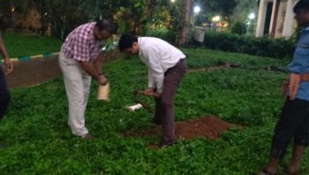 Tree Planting activity on occasion of World Environment day by Mr.A.Madhukar & Mr.Arun.R